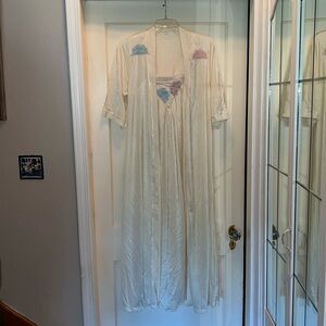 Vintage Val Mode nightgown and robe satin maxi